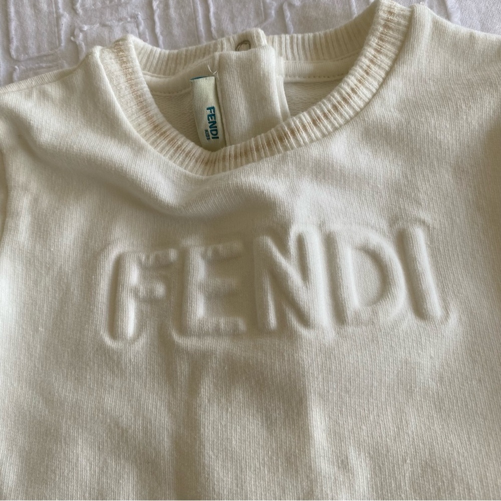 Fendi Baby Long Sleeve Footie Onesie - Picture 6 of 6